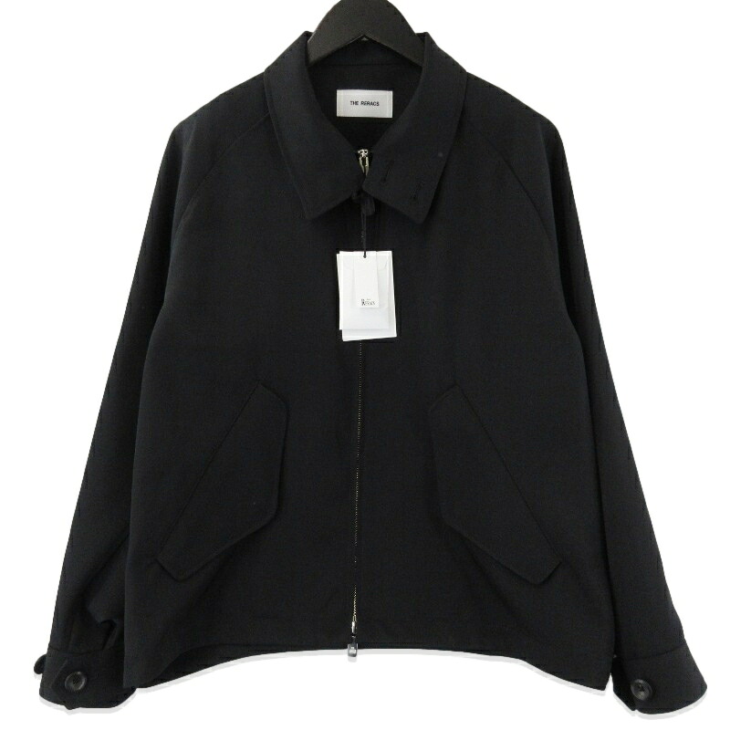 【中古】美品 THE RERACS ザリラクス ハリントンジャケット 25SS-REJK-212L レディース THE BALCOLLAR HARRINGTON ブラック 黒 36JACKET バルカラー ウール 日本製レディース 71015374