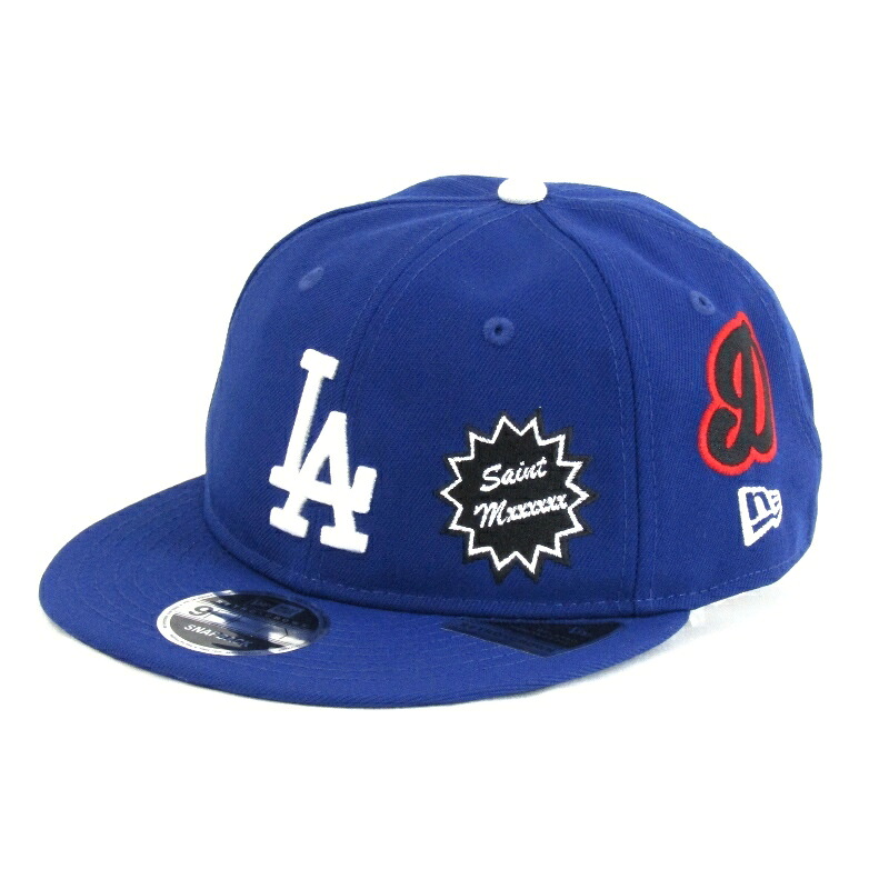 【中古】未使用 SAINT Mxxxxxx × MLB ×NEWERA セントマイケル ベースボールキャップ SM-HR8-0000-C46 DODGERS NE_CAP LA ブルー ニューエラ 9FIFTY 帽子 30013338