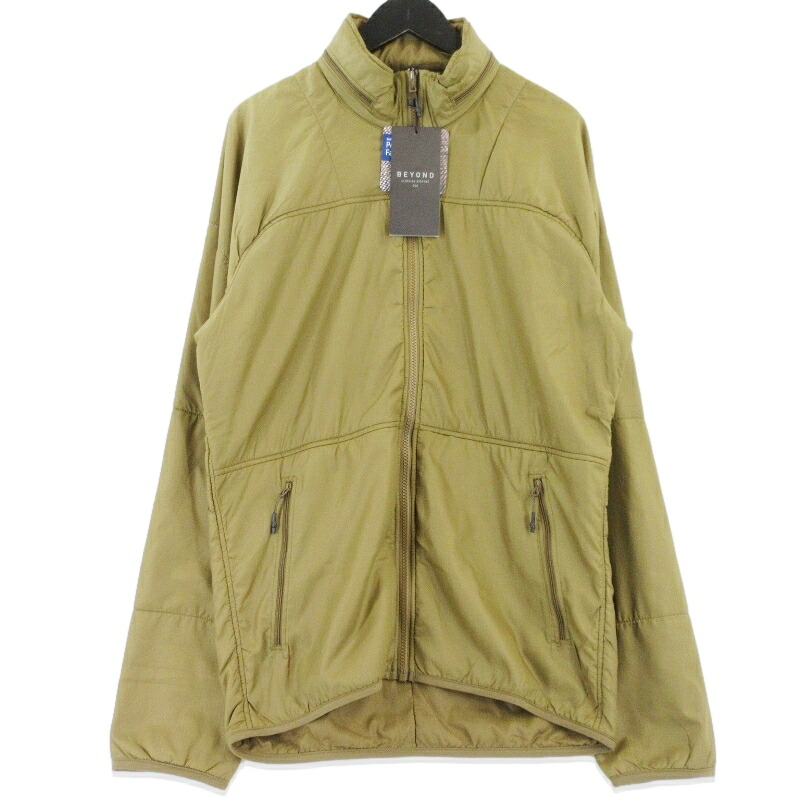 【中古】未当て嵌める BEYOND CLOTHING ビヨンド クロージング アルファ スウェーター A3-0168-C10 ALPHA SWEATER ポーラテック   コヨテ ML メンズ 99000679 トップス-メンズファッション