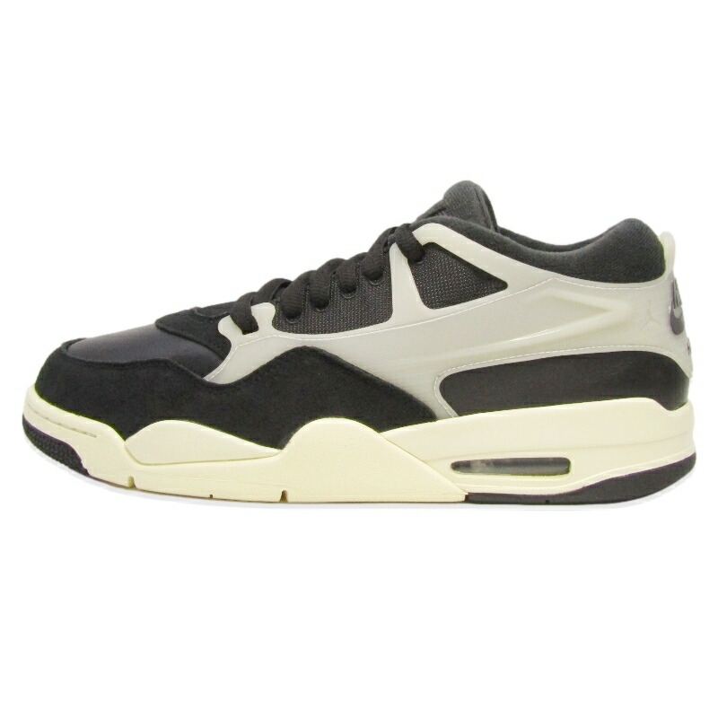 【中古】未当て嵌める NIKE ナイキ 30.5珊 AIR JORDAN 4 RM FQ7939-006 エアジョーダン 4 リミックス  BLACK/GYM RED-SAIL スニーカー 18001881
