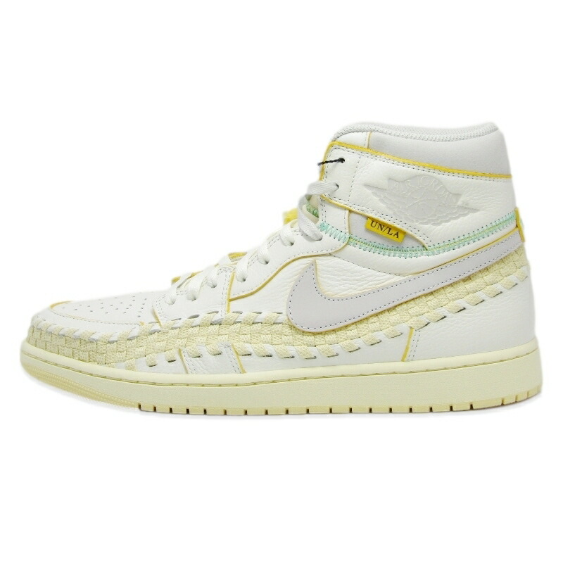 【中古】未当て嵌める NIKE × UNION × BEPHIES BEAUTY SUPPLY ナイキ 30.5糎 AIR JORDAN 1 RETRO HIGH OG SP FD2565-100 エアジョーダン1 白 レトロ 御機嫌とり捨てる 単位労働組合 ビフィーズビューティサプライ 共同研究 2023年製 SAIL/NEUTRAL  スニーカー 18001884