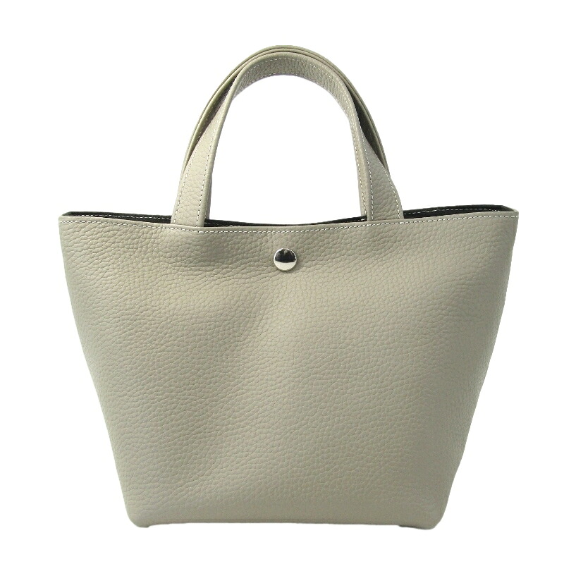 【中古】美品 AL.MONDO アルモンド ミニトート シュリンクレザー MINI TOTE トートバッグ 日本製 トープバッグ 鞄 61005233