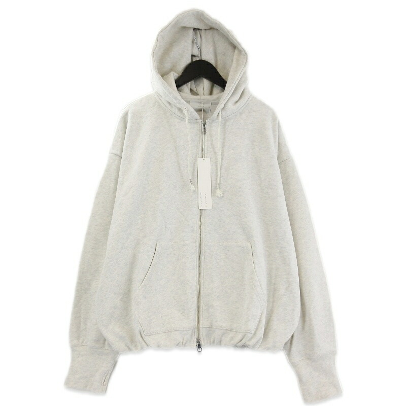 【中古】未使用 arenotis アーノッティーズ ジップパーカー FW25PK-01 ヘビーウェイトギャザー Heavyweight Gathered Hem グレー 2Zip-Up Hoodieメンズ 71015426
