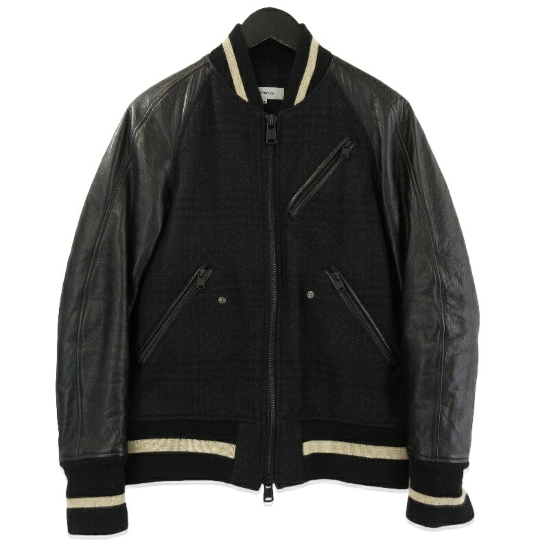【中古】nonnative ノンネイティブ スタジャン TNP-NN-WJ-6001 ウール 袖レザー アワードジャケット ブラック 黒 0メンズ 71015450 7,448円