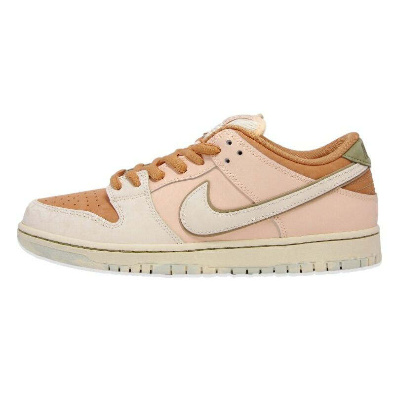 【中古】未当て嵌める NIKE ナイキ 28糎 SB DUNK LOW PRO PREMIUM FV5926-200 スケートボーディング ダンク 置き目とり捨てる AMBER BROWN/GUAVA ICE スニーカー 18001909