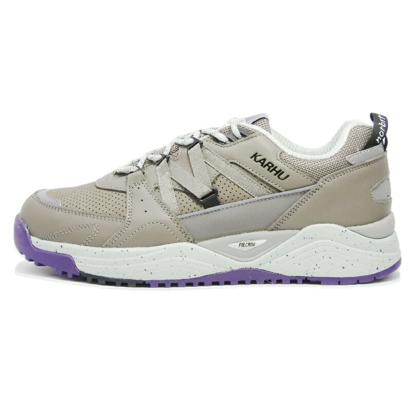 【中古】未当て嵌める KARHU × Norbit カルフ 否ビット US8.5 26.5糎 FUSION XC KHNOR0002 核融合反応 HAVE A NICE HIKE  BRUSHED NICKEL スニーカー 18001921