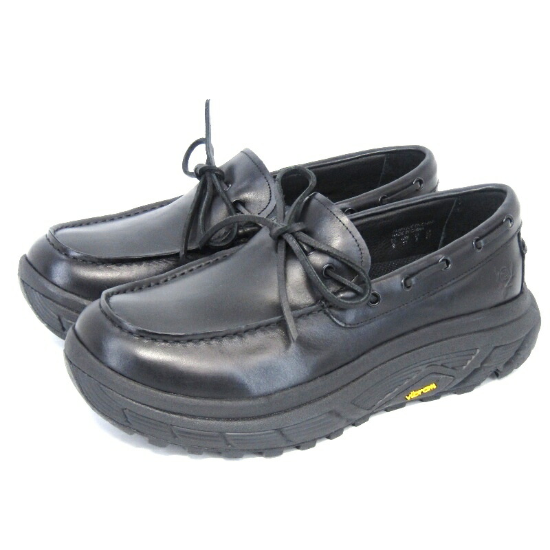 【中古】未使用 South2 West8 × SUICOKE サウスツーウエストエイト 27cm Camp Moccasin eVent 別注 キャンプモカシン スイコック 黒 ASNPT266015 ライトオイルカウレザー Vibram DECEMBERソール ブラック シューズ 35005464