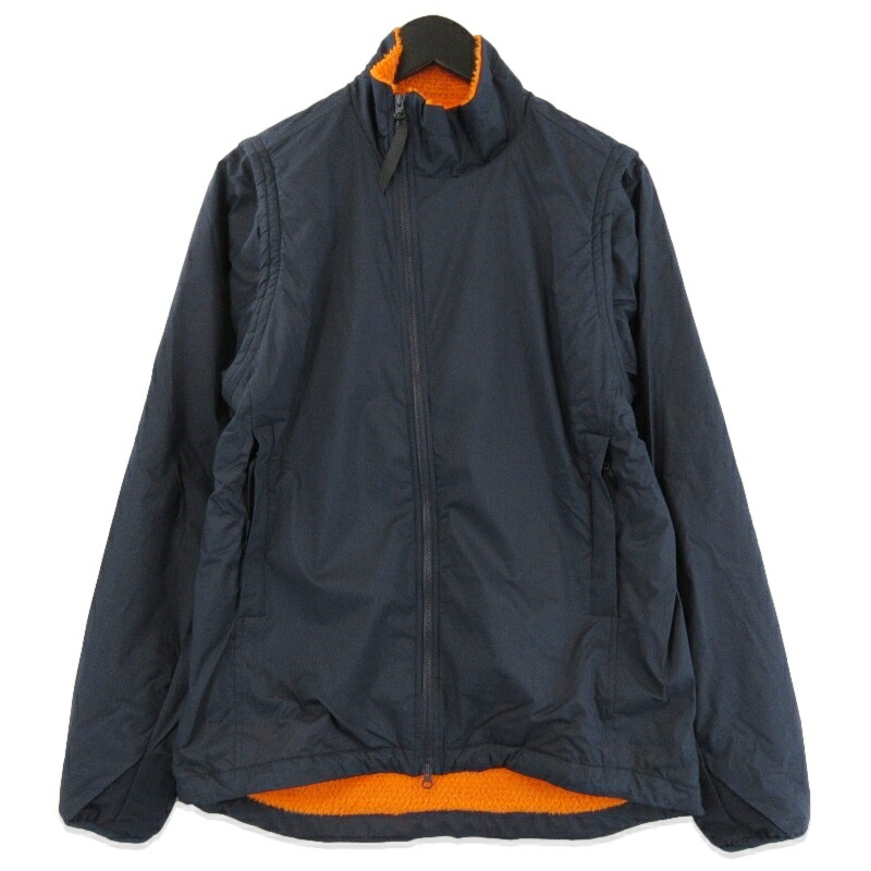【中古】未使用 山と道 ヤマトミチ Light Alpha Vest Jacket UNISEX ライトアルファベスト/ジャケット デタッチャブル 2WAY Navy Sメンズ 71015504