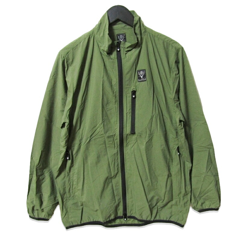 【中古】美品 South2 West8 サウスツーウエストエイト パッカブルジャケット MR721 PACKABLE JACKET-NYLON TYPEWRITER グリーン Sメンズ 27113354