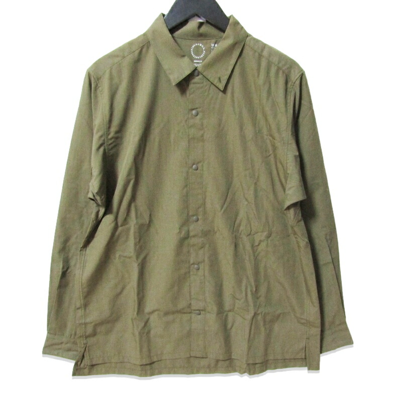 【中古】未当て嵌める 山と道 ヤマトミチ Bamboo shirt 25 UNISEX 2025年 バンブーシャツ長袖プルオーバー トレイルプルオーバー Dried Grass Mメンズ 27113388