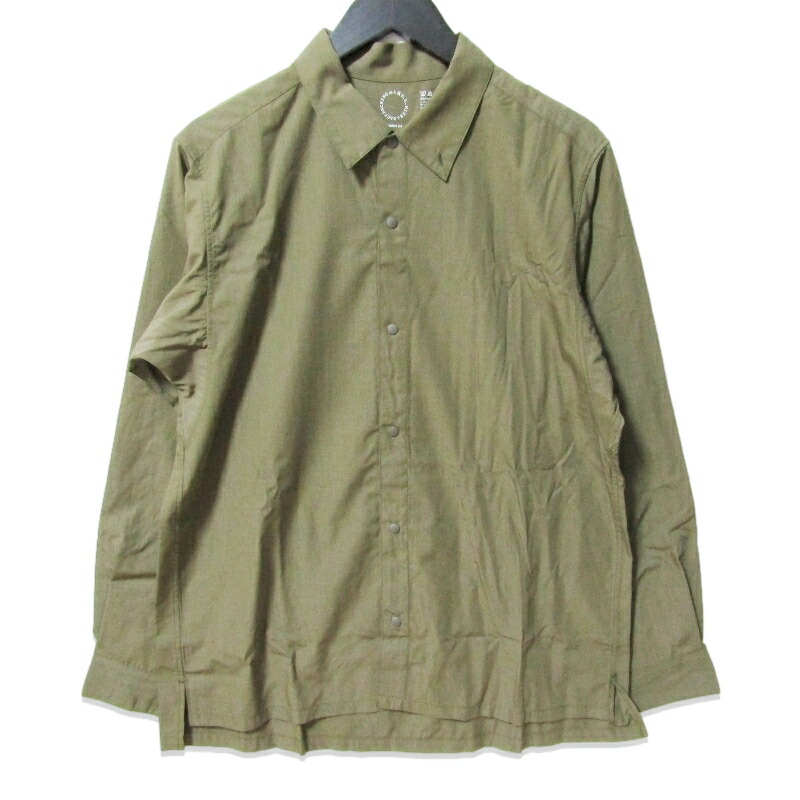 【中古】未当て嵌める 山と道 ヤマトミチ Bamboo shirt 25 UNISEX 2025年 バンブーシャツ長袖プルオーバー トレイルプルオーバー Dried Grass Mメンズ 27113389