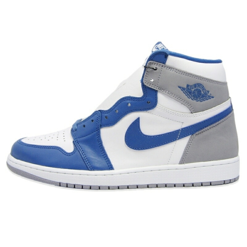 【中古】未当て嵌める NIKE ナイキ 30.5糎 AIR JORDAN 1 RETRO HIGH OG DZ5485-410 エア湖 ジョーダン 1 レトロ ご機嫌 底抜け騒ぎ  青み TRUE BLUE/WHITE-CEMENT GREY スニーカー 18001966