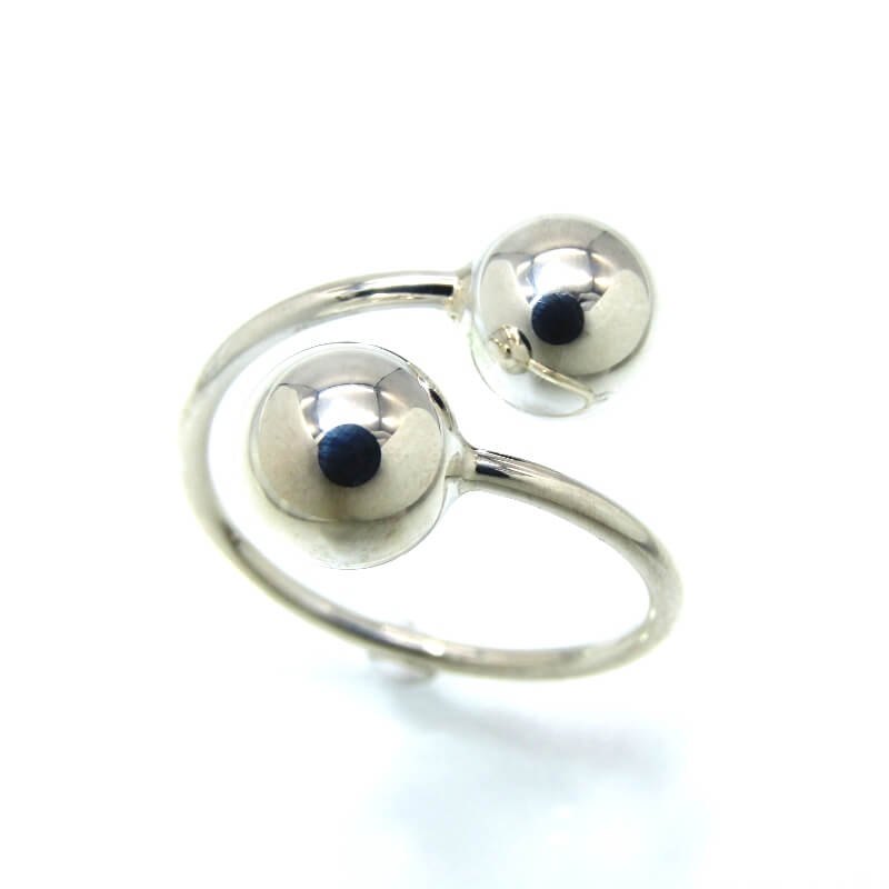 【中古】未当て嵌める Scat スキャット 輪っか Ball ring S大きさ どんぶり鉢 無償性輪っか SV925 5.5号 しろがね色 28012406