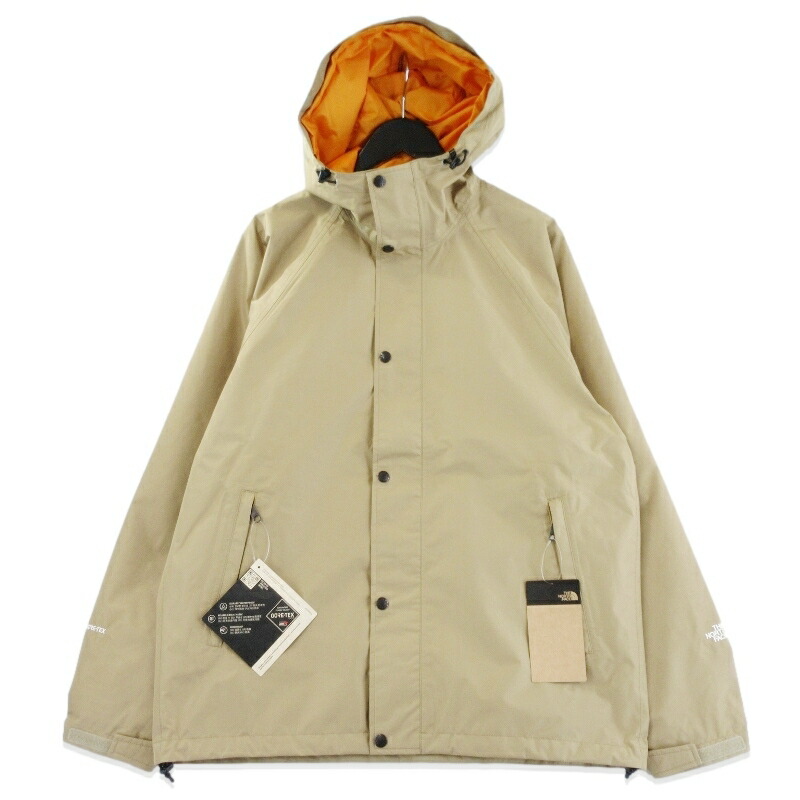 【中古】未当て嵌める THE NORTH FACE 北の方人間の顔 ストー アウェイジャケット NP12435 Stow Away Jacket レインジャケット ケルプタン M アウトドア ゴアテックス メンズ 70017642