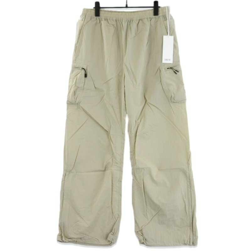 【中古】未使用 ＆MOSS アンドモス STRETCH ZIP PANTS MU001-036 ストレッチ ジップパンツ アクティブカーゴパンツ ベージュ 2 メンズ 70017659