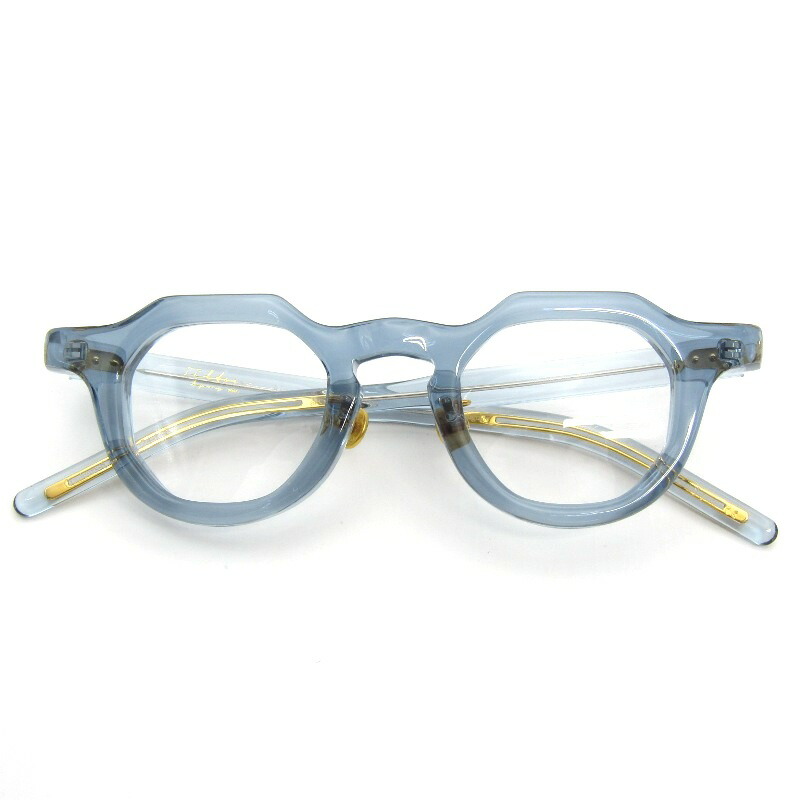 【中古】未当て嵌める Filton フィルトン 眼鏡ひな形 Aiguille01 日本製 AG01 エギュイーユ 仕立てもの針 Couleurs-6 クリアブルークラウンパント 眼鏡 メガネ 黒眼鏡 54000830