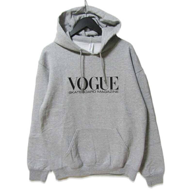 【中古】美品 DEAR SKATING ディアー ティーシャツパーカー VOGUE SKATEBOARD MAGAZINE PULLLOVER HOODIE HEATHER GREY M滑るゲーム盤 オマージュ パロディー JERZEES 裏起毛メンズ 27113550