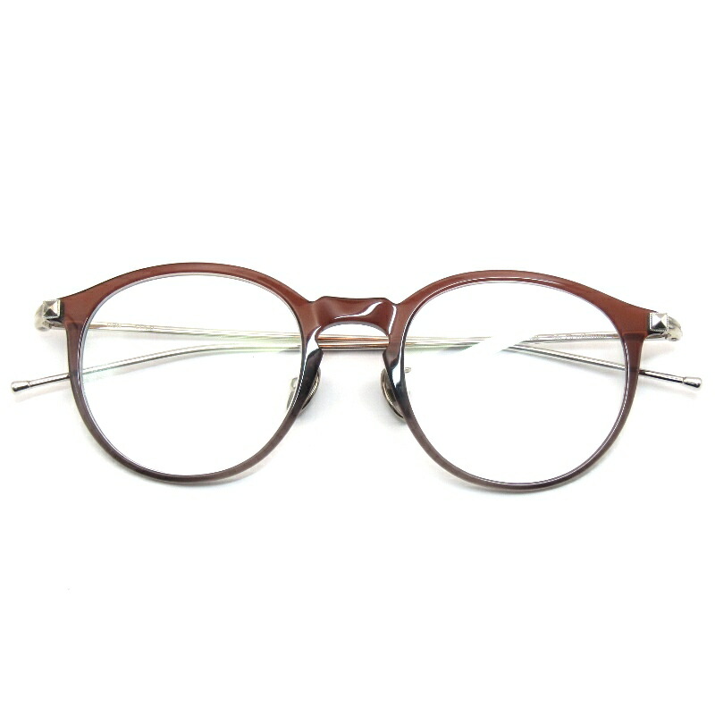 【中古】未当て嵌める Mr.Gentleman EYEWEAR 檀那士君子 眼鏡一こま DON 日本製 ドン 豆の町 二人組 D Grey Brown/Silver 眼鏡 メガネ 黒眼鏡 61005424