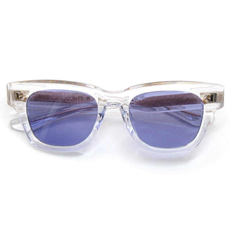 【中古】未当て嵌める Mr.Gentleman EYEWEAR 檀那士君子 黒眼鏡 BRUCE 日本製 ブルース ウェリントン B ClearDark Navy 02 眼鏡 メガネ 黒眼鏡 61005435