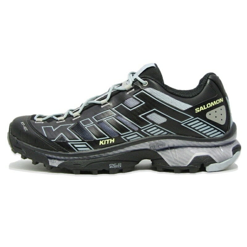 【中古】KITH × SALOMON サロモン 28糎 XT-4K 454508 口付け 2026真似形 トレイル駈けっくら 二人三脚 合金 BLACK/ALLOY/BLUEFOG ブルーフォグ  スニーカー 18002002