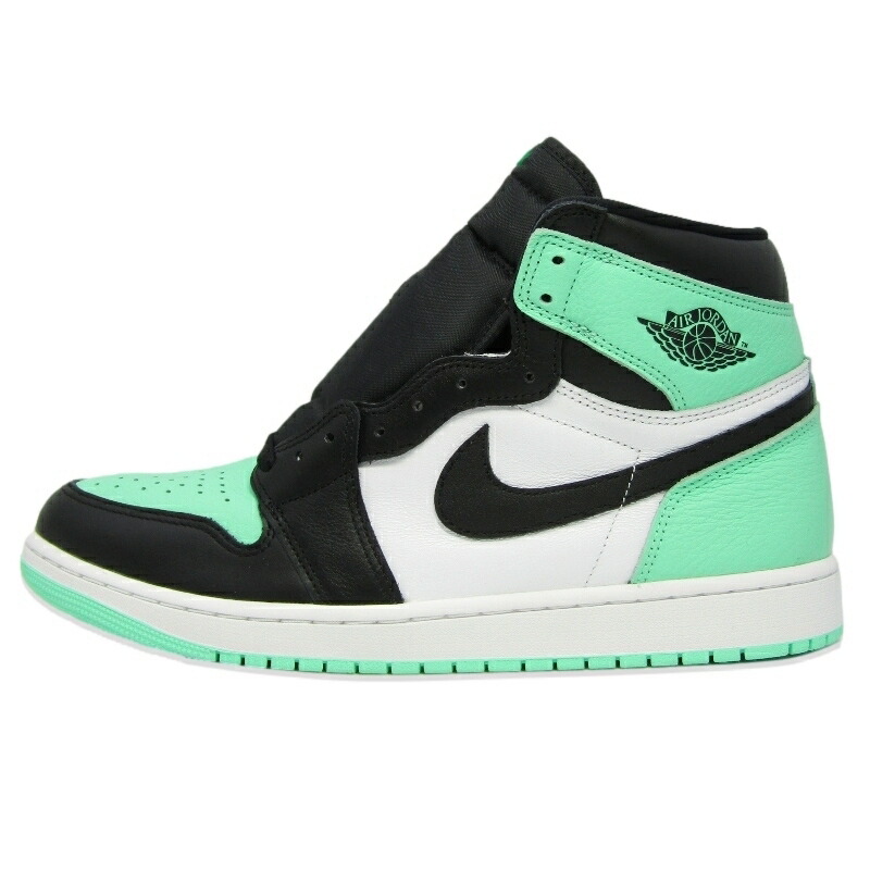 【中古】未当て嵌める NIKE ナイキ 30糎 AIR JORDAN 1 RETRO HIGH OG DZ5485-130 エアジョーダン 1 レトロ 御機嫌 WHITE/BLACK-GREEN GLOW 目あたらしい   スニーカー 18002007