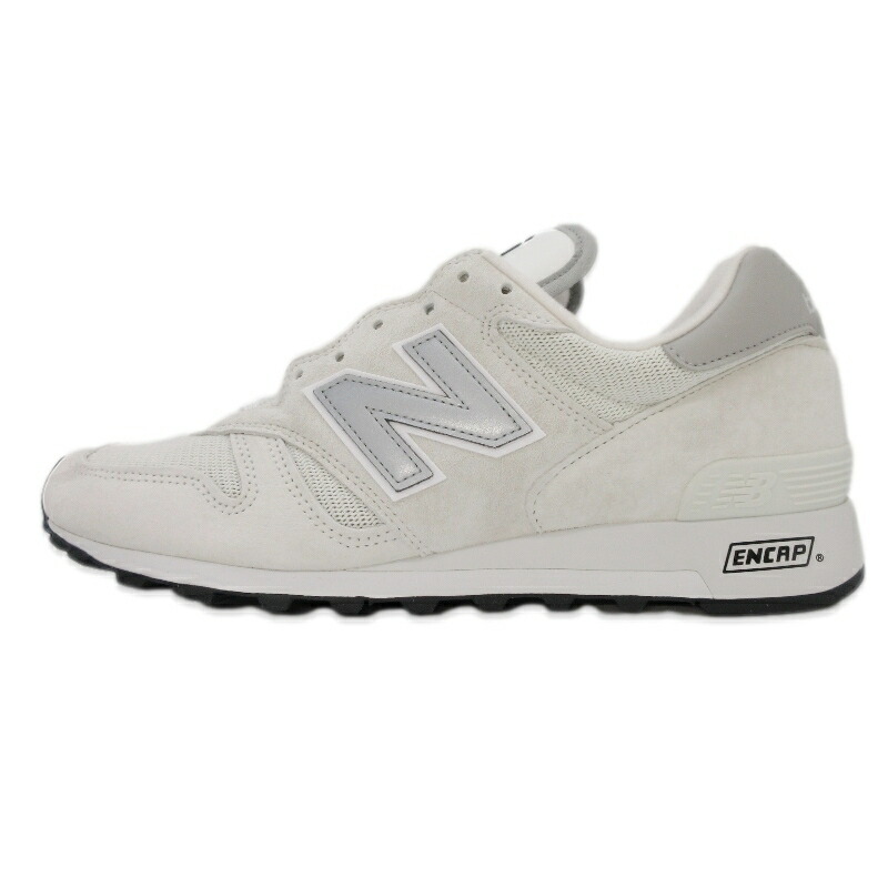 【中古】未当てはめる New Balance ニュー平衡にする 27糎 U1300WH MADE IN USA 駈けっくらシューズ 割り増し金スエードクロス  亜米利加製 ENCAP WHITE メッシュ スニーカー 99000864