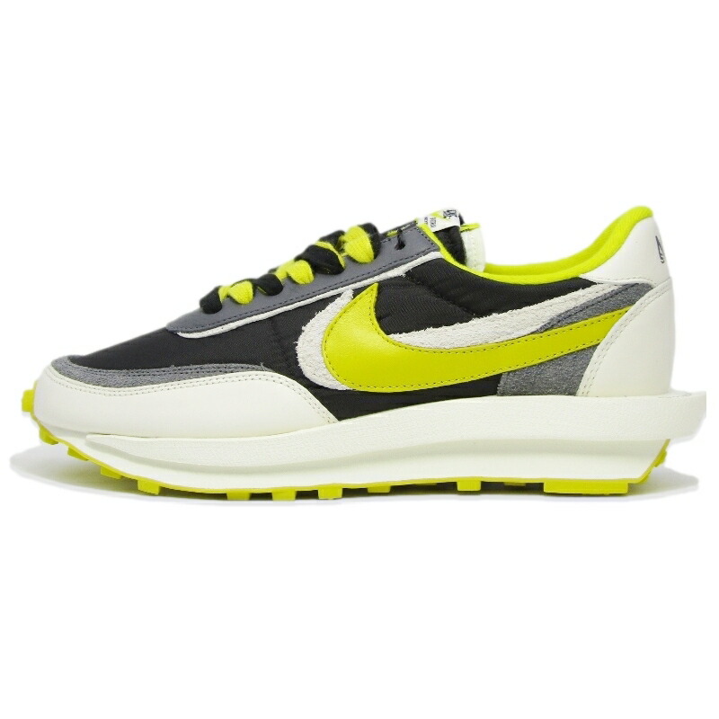 【中古】未当て嵌める UNDERCOVER × sacai × NIKE ナイキ 30糎 LD WAFFLE/SU DJ4877-001 LD ワーヘル サカイ BLACK/BRIGHT CITRON アンダー押しかぶせる    スニーカー 18002020 メンズ靴-スニーカー