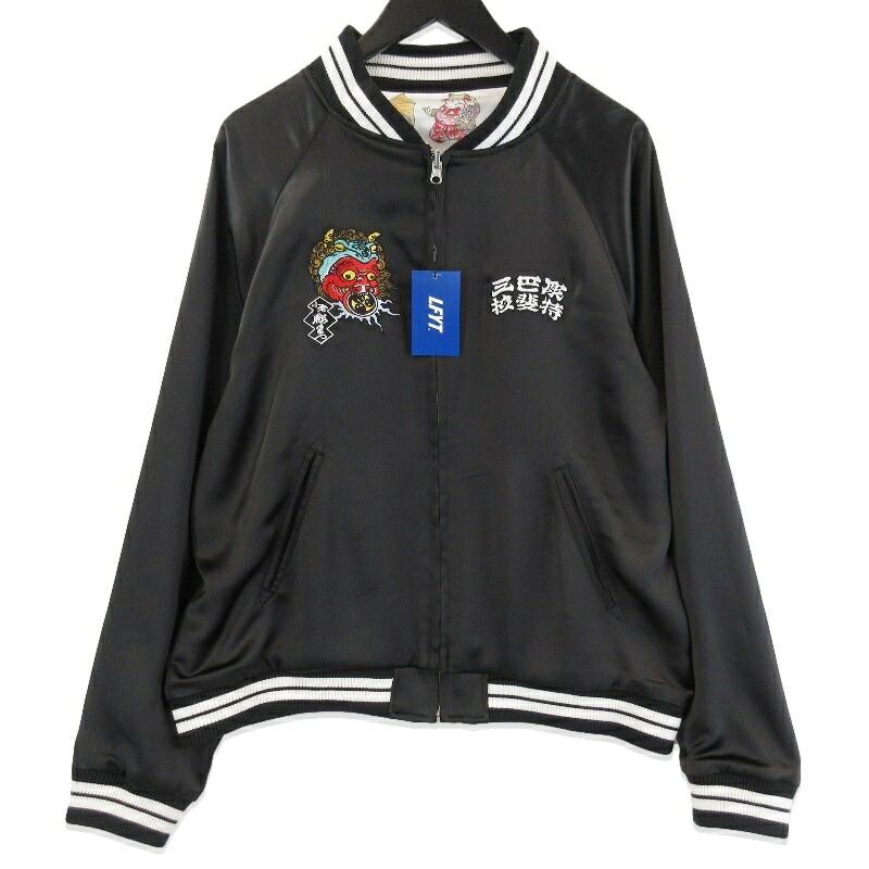 【中古】LFYT × THREE TIDES TATTOO ラファイエット HORIMATSU REVERSILE JACKET LE261001 黒いこと 白いこと Lリバーシブルジャケット 小倉彫まつ メンズ 71015639
