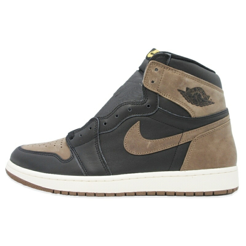 【中古】未当て嵌める NIKE ナイキ 30.5珊 AIR JORDAN 1 RETRO HIGH OG DZ5485-020 エア湖 ジョーダン 1 レトロ ご機嫌 一風変わった  黒いこと 黒 BLACK/METALLIC GOLD-PALOMINO スニーカー 99000878