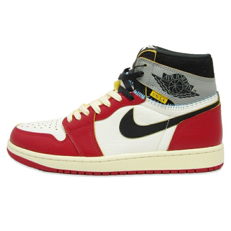 【中古】未当て嵌める UNION × NIKE ナイキ 27糎 AIR JORDAN 1 RETRO HIGH OG SP HV8563-600 単位労働組合 エアジョーダン 1 レトロ 御機嫌 赤いこと I’m Back VARSITY RED/SHADOW GREY  スニーカー 18002052