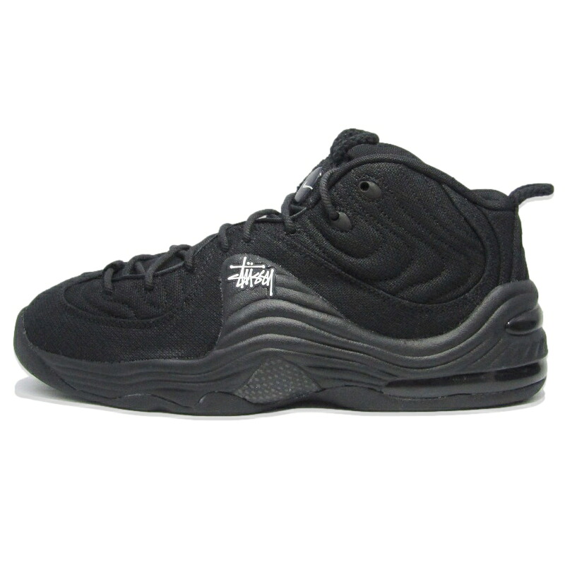 【中古】未使用 NIKE × Stussy ナイキ 30cm AIR PENNY 2 SP DQ5674-001 エア ペニー 2 スペシャル ステューシー BLACK/WHITE-BLACK スニーカー 18002056|CLASSIC