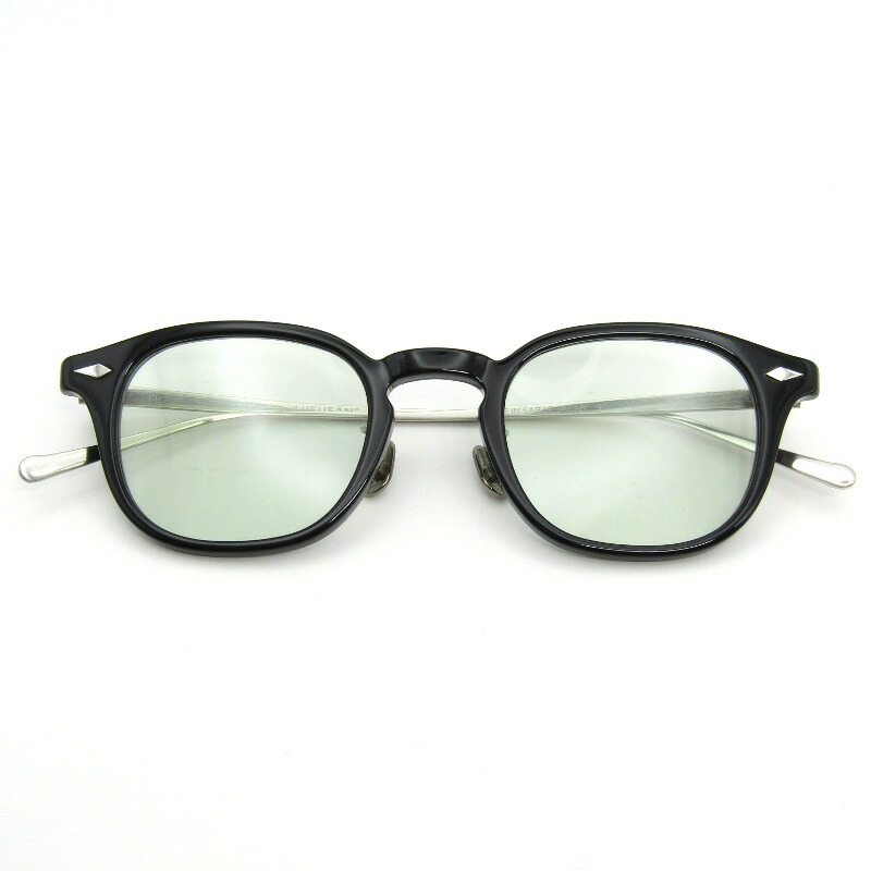 【中古】未当て嵌める NOCHINO OPTICAL ノチノオプティカル 黒眼鏡 JIFUSAN ＃2 日本製 ジフサン 調光 二人組 ボスリントン GLOSS BLACK鯖江産 豆の町/ウェリントン GREY GREEN to D.GREY 眼鏡 メガネ 黒眼鏡 54000926
