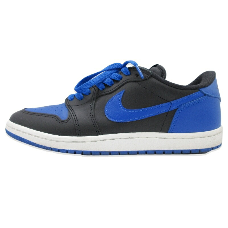 【中古】NIKE ナイキ 29珊 AIR JORDAN 1 LOW 85 IB1981-004 エアジョーダン1 置き目撥ねのける 2024年製 BLACK/VARSITY ROYAL スニーカー 99000896