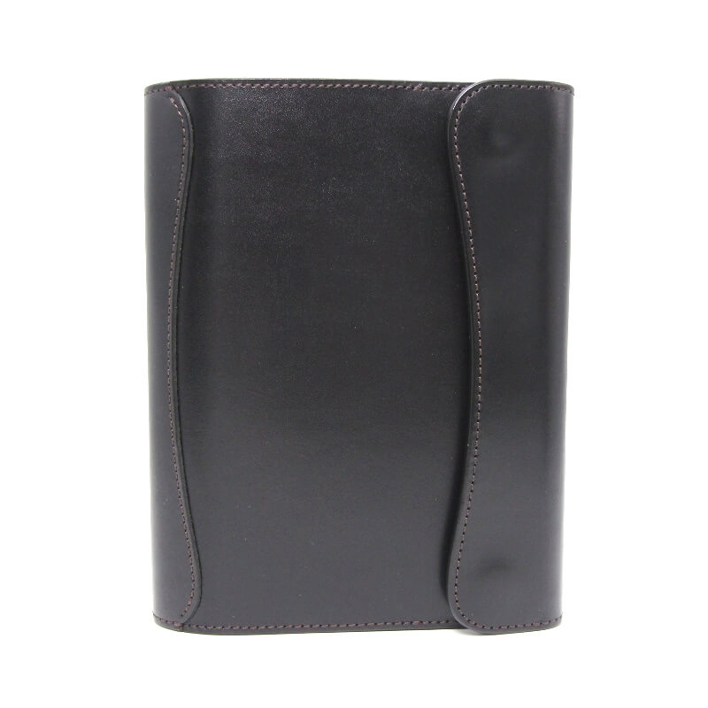 【中古】美品 WILDSWANS ワイルドスワンズ 万覚え帳押しかぶせる サドルプルアップ OWL B6 オウル ベルギー マシュア社 日本製  黒いこと 黒  なめし革 28012616