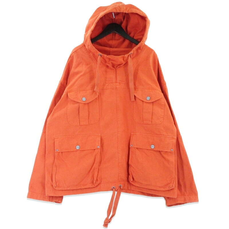 【中古】Nigel Cabourn ナイジェルケーボン ブリティッシュ 正規陸軍 スモーキングジャケット 8039-13-30010 LYBRO BRITISH ARMY SMOCK  オレンジ色 50 メンズ 99000953