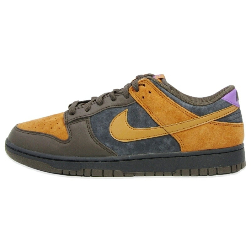 【中古】未当て嵌める NIKE ナイキ 30珊 DUNK LOW RETRO PREMIUM DH0601-001 2021年製 ダンク 置き目撥ねのける レトロ 割り増し金 赤銅色 オフノワール OFF NOIR/CIDER-DARK CHOCOLATE スニーカー 18002091