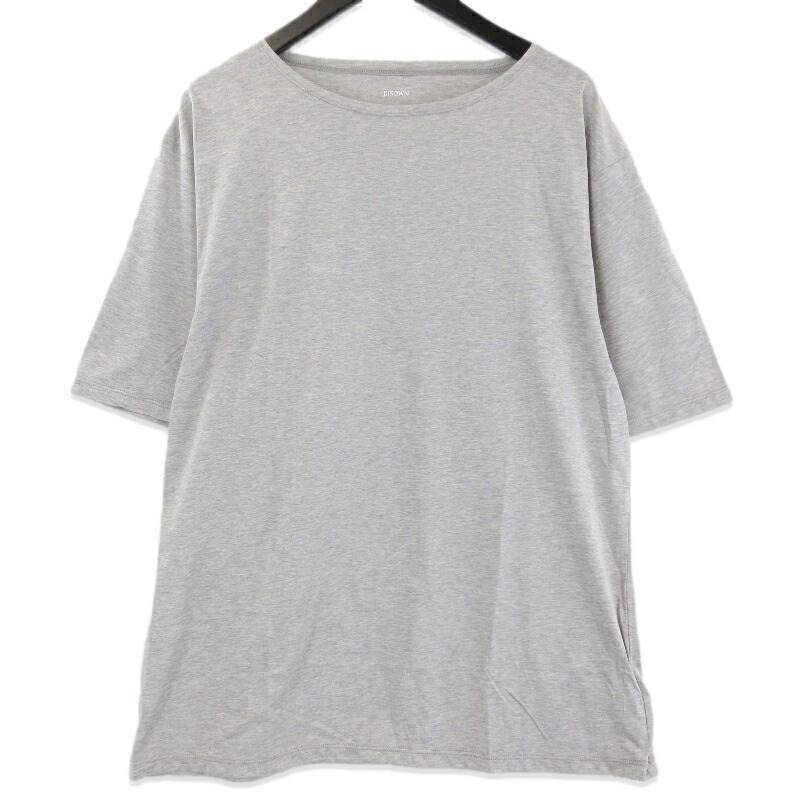【中古】未当て嵌める BISOWN ビソウン 120/2 COTTON CREWNECK TEE 26S-BIS-CS60 半袖ティーシャツ 労働者の一団のど首 26SS TOP GRAY 3メンズ 71015823