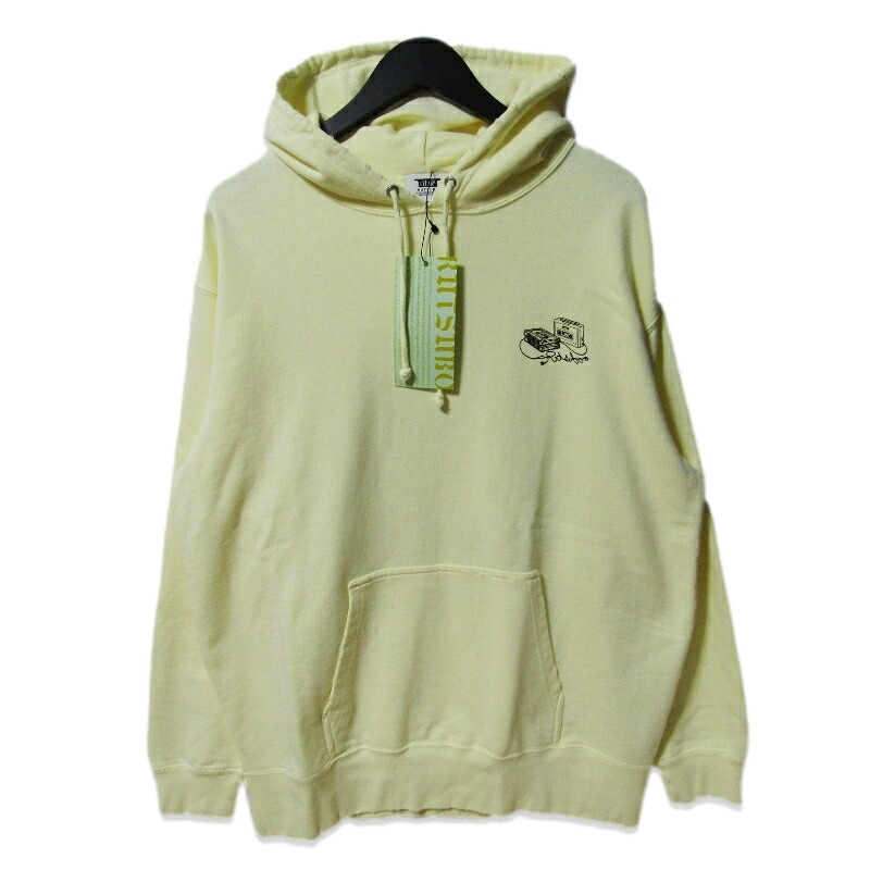 【中古】未当て嵌める RUTSUBO × YU SUDA ルツボ ティーシャツパーカー R25FA-SUDA-PF1 るつぼ IPPUKU TUNE \u002795 PULLOVER フロストイエロー XLPARKA 不都合産業 ウォッシュ コラボメンズ 27113793