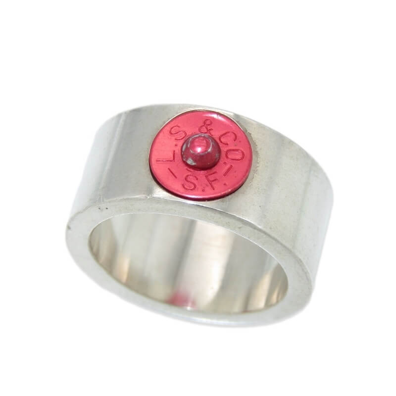 【中古】BUTTON WORKS 名取り草ワークス 輪っか ヴィンテージリーバイスリベット 赤いこと BW Dead Stock LS Rivet Ring BW-0166 SV925 19号 しろがね色 28012678