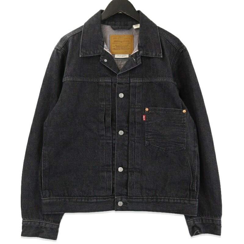 【中古】美品 Levis リーヴァイズジーンズ トラッカージャケット マイコン9-007X8-0000 ジーンズ上衣 TYPE I PREMIUM 刷り直す TRUCKER 黒いこと 黒 MJACKET Gジャンメンズ 71015869