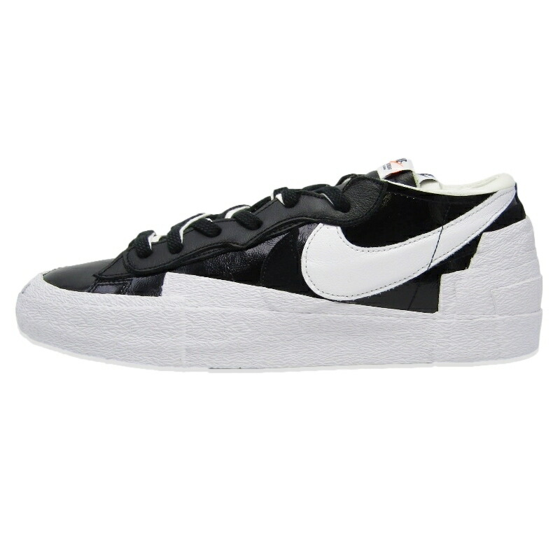 【中古】未当て嵌める NIKE × sacai ナイキ 30糎 BLAZER LOW DM6443-001 2021年製 サカイ ブレーザー 置き目とり捨てる BLACK/WHITE スニーカー 18002107