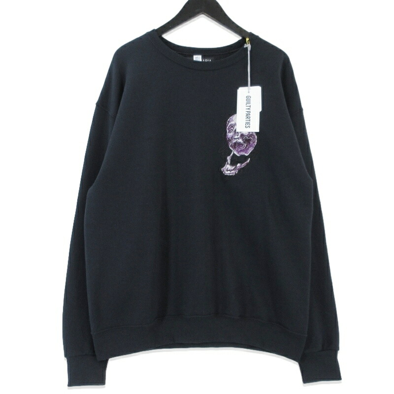 【中古】WACKO MARIA ワコマリア トレーナー 56TS-WM-SS04 TATTOO STUDIO CREW NECK SWEAT SHIRT 黒いこと 黒 L メンズ 99001002