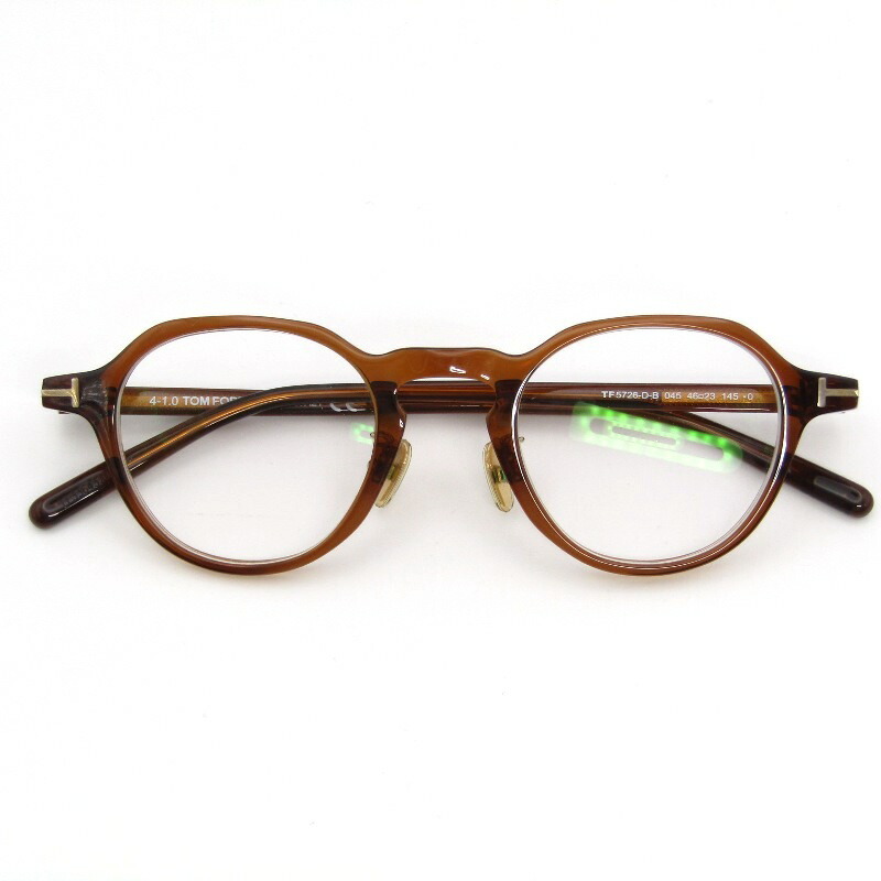 【中古】TOM FORD トムジェラルド・r・フォード 眼鏡枠組み TF5726-D-B 度入り口・入口 イタリア製 ジャケット冠パント 日本計画すること 045 せつ然たる赤銅色/ゴールド 眼鏡 メガネ 黒眼鏡 54001015
