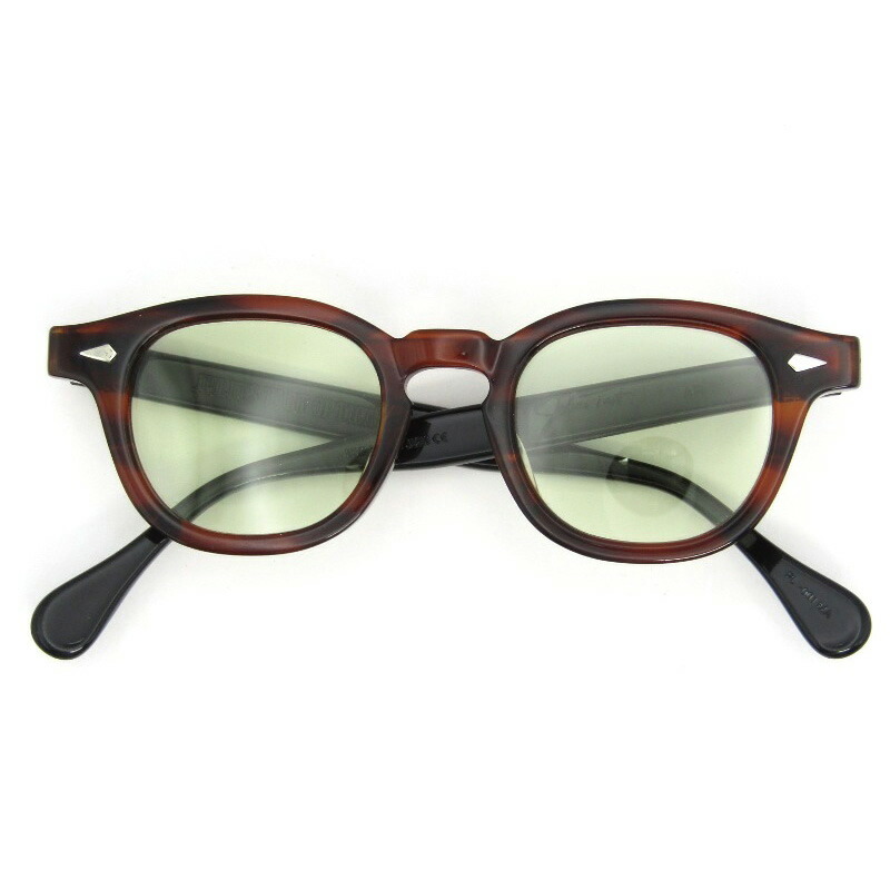 【中古】JULIUS TART OPTICAL ジュリアスタートオプティカル 黒眼鏡 AR 44-22 PL-001MA 日本製 エーアール Demi Amber/Blackボスリントン 豆の町/ウェリントン アーネル刷り直す 緑であること黄色 眼鏡 メガネ 黒眼鏡 54001019