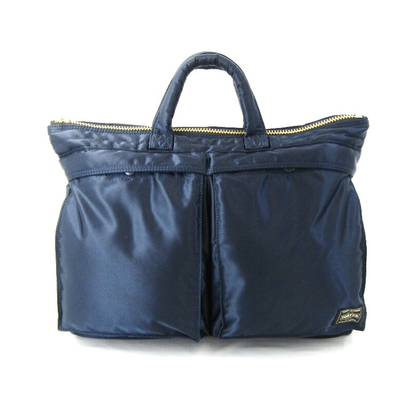【中古】美品 PORTER ボーイ ショートヘルメットバッグ 油槽船 622-26110 TANKER SHORT HELMET BAG アイアン青み  ショルダーバッグ トートバッグ 御徒面子 鞄 47000110