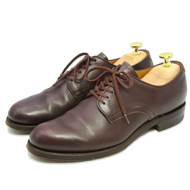 【中古】ARCH KERRY アーチケリー 460 プレーントゥ サービスシューズ 24721 US6Dサイズ レザーソール ブラウン カーフ BROWN CALF Navy Last Service Shoes レージングカーフ 外羽根 シューズ 35005625|CLASSIC