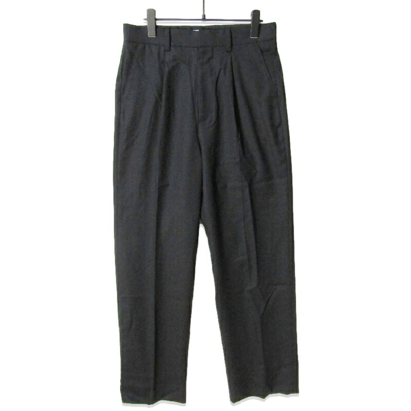 【中古】Cornier コルニエ スラックス 羊毛 1タック ウォッシャブル 日本製 黒いこと 黒 Sメンズ 27113859