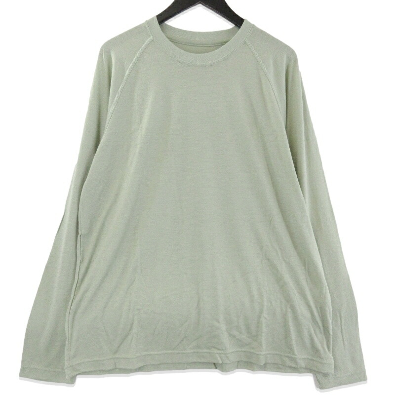 【中古】未当て嵌める 山と道 ヤマトミチ Light Merino Long Sleeve 2026 ライトメリノ ロング捩り 長袖プルオーバー Seagrass XLベースレイヤー アウトドアメンズ 71015921