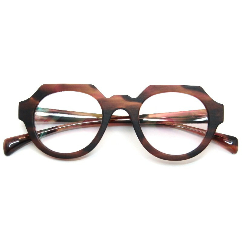 【中古】未当て嵌める Jacques Durand ジャックデュラン 眼鏡一こま PRASLIN 248 イタリア製 095 roux jaspe ヘアマットレッドジャスパープララン ジャケット冠パント 眼鏡 メガネ 黒眼鏡 61005683