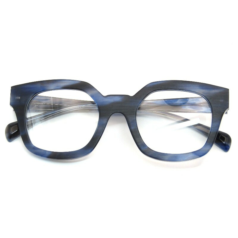【中古】未当て嵌める Jacques Durand ジャックデュラン 眼鏡一こま MIYAKE 381 イタリア製 094 night blue ヘアマットナイトブルーミヤケ 多角形 三宅島 眼鏡 メガネ 黒眼鏡 61005684